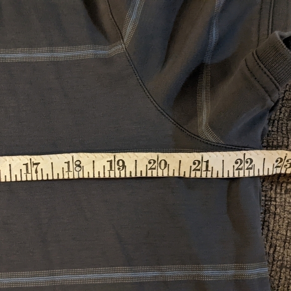 Banana Republic Striped Short Sleeve Polo Shirt Size XL Charcoal Gray - Picture 5 of 6